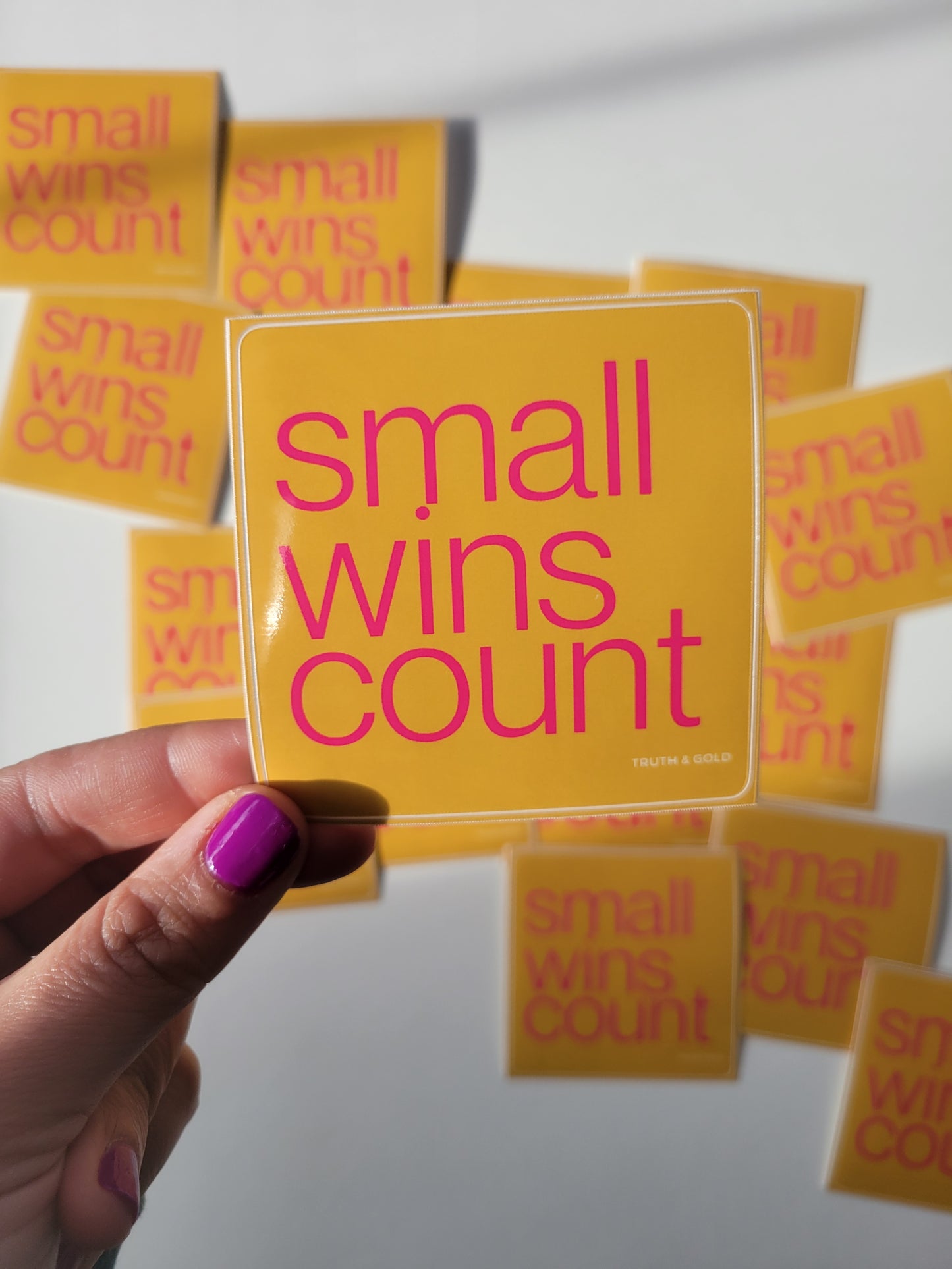 Small Wins Count Sticker