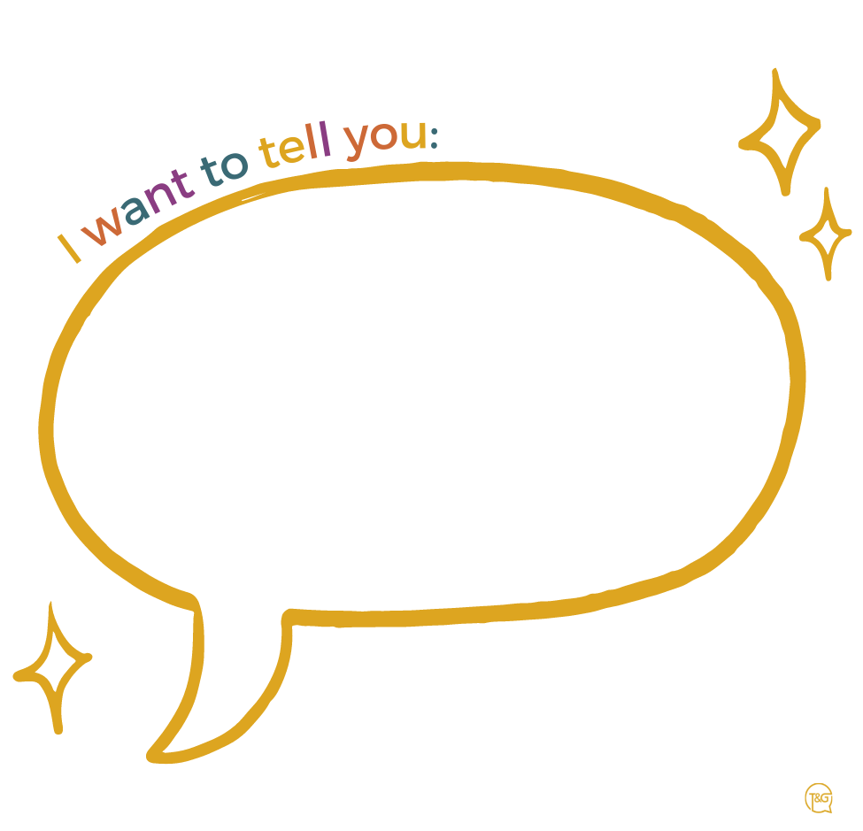 "I want to tell you:"-Post It Note™