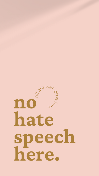 no hate speech here. -  Phone Wallpaper Multiple Colors