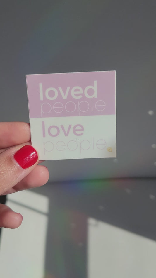Loved People Lavender Sticker